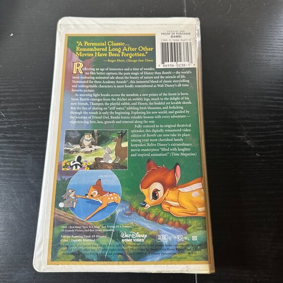Bambi (Walt Disney's Masterpiece) [VHS] 55th Anniversary - Picture 3 of 6